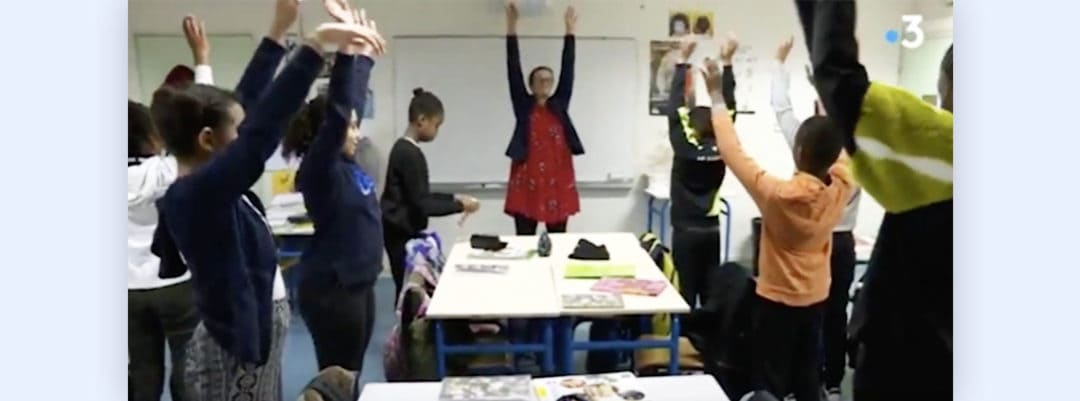 Reportage de France 3 Île-de-France sur la Semaine du yoga dans l’éducation
